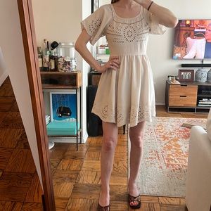 Boho cream Urban Outfitters dress size 0 / XS